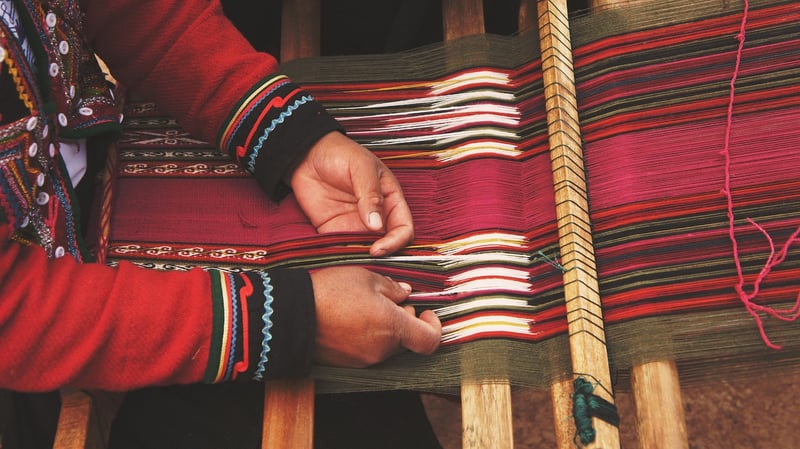 Weaving on a Loom